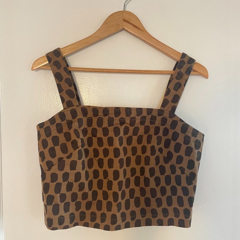 Everlane Cropped Button Back Tank